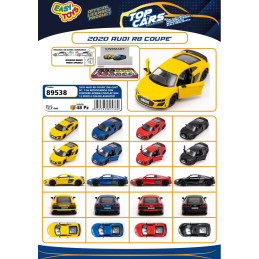 AUDI R8 COUPE' SCALA 1:36 METALLO RETROCARICA