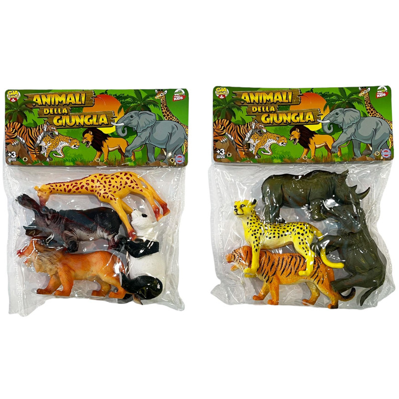 BUSTA ANIMALI 18 CM.4 PEZZI