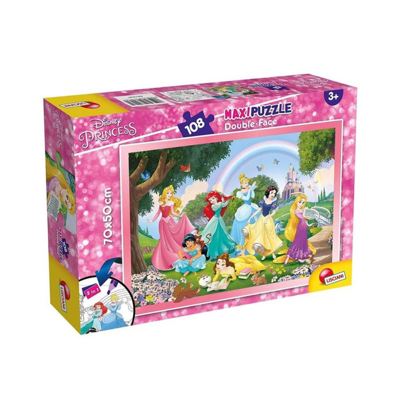 PUZZLE  DF MAXI 108 PRINCESS RAINBOW WORLD