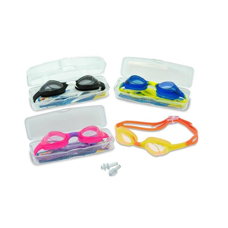 OCCHIALINI IN SILICONE CON TAPPI 4 COL.