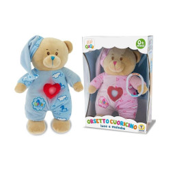  ORSETTO NINNA NANNA C/LUCE 2 COL. 35CM