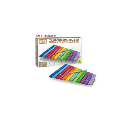 XILOFONO ARCOBALENO IN LEGNO 