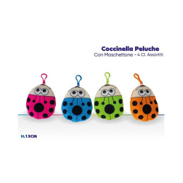 PELUCHE COCCINELLA PORTACHIAVI CM.13