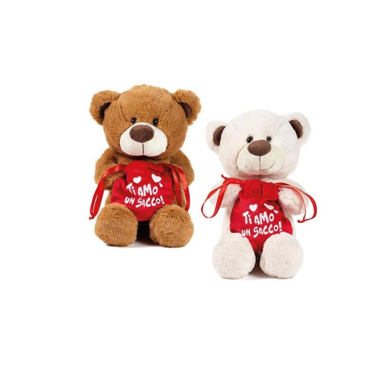 ORSO CON SACCHETTO TI AMO UN SACCO SEDUTO H.25 CM.