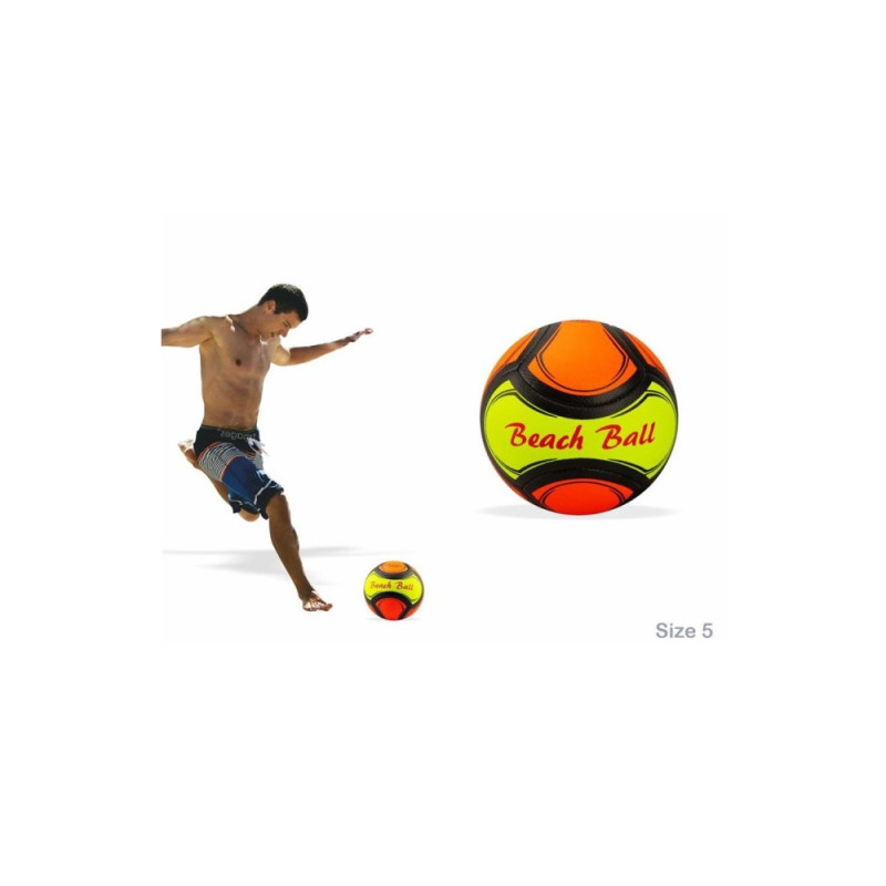 SPORT BEACH SOCCER BALL SIZE 5 ORANGE/BLACK 240-260