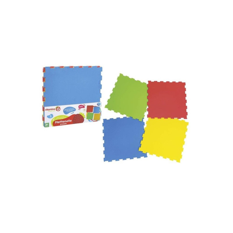 MATTONELLE PUZZLE SPUGNA 4 PEZZI 61X61X1 CM.