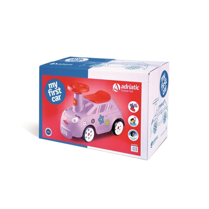 MACCHINA PRIMI PASSI ROSA IN BOX SINGOLO CM.55X34 L.26