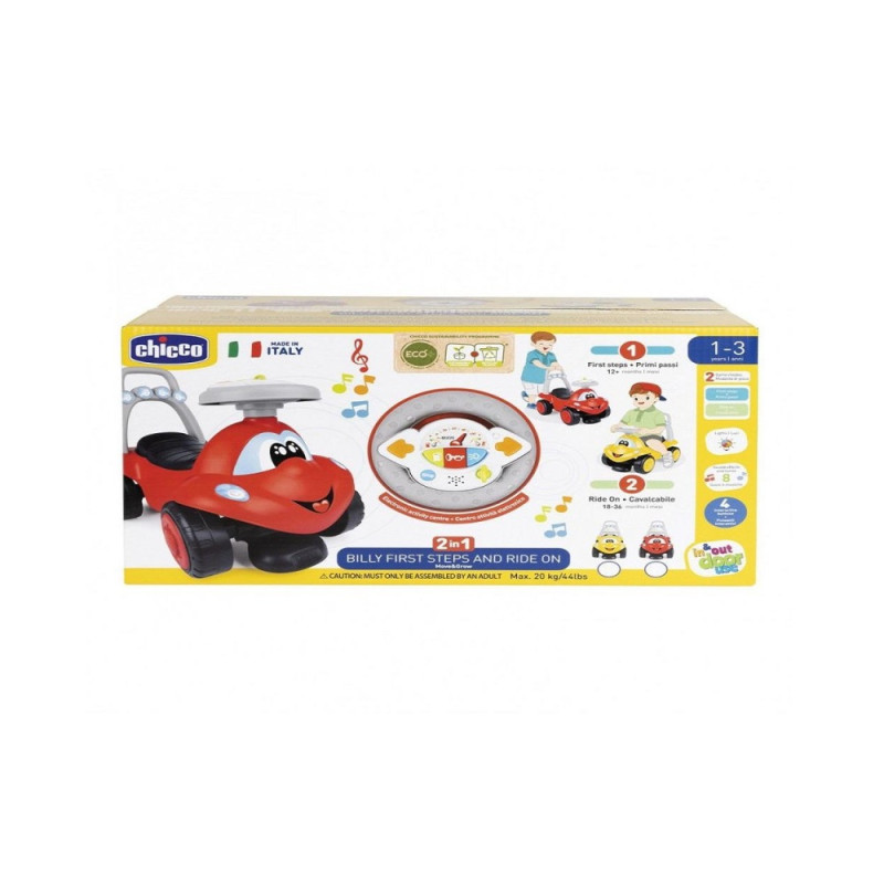 GIOCO BILLY WALK&RIDE ROSSO