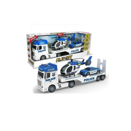 TIR POLICE CON ELICOTTERO E MACCCHINA LUCI E SUONI 1:12
