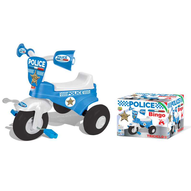 TRICICLO BINGO POLICE 47,5X34X31 CM.