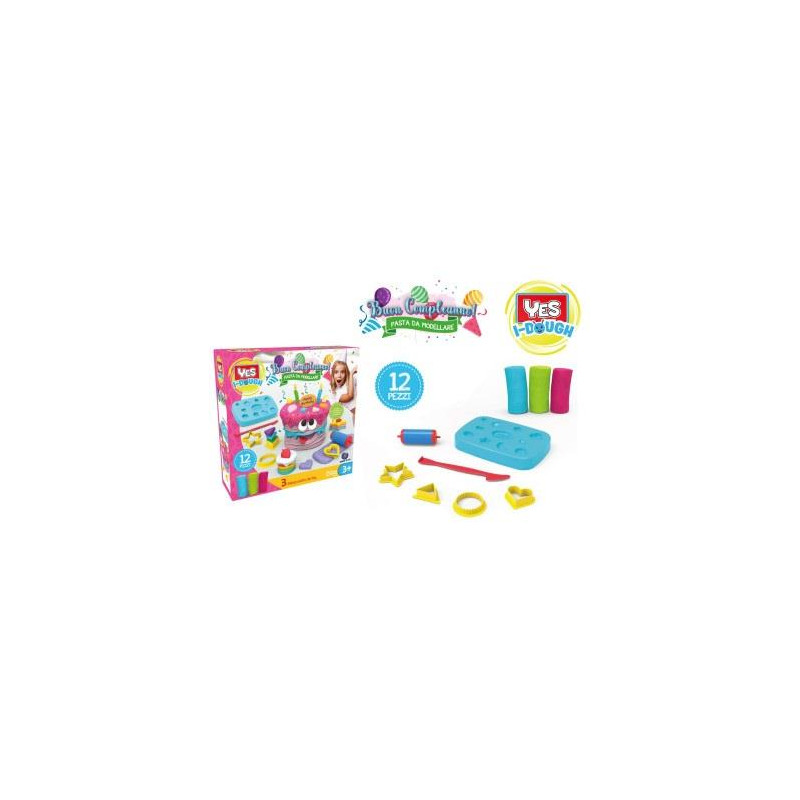 PLASTILINA SET BUON COMPLEANNO 10 PEZZI