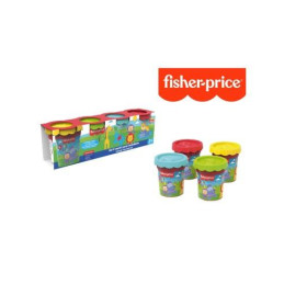 PLASTILINA 4 VASETTI 110 GR.FISHER-PRICE 3 ANNI +