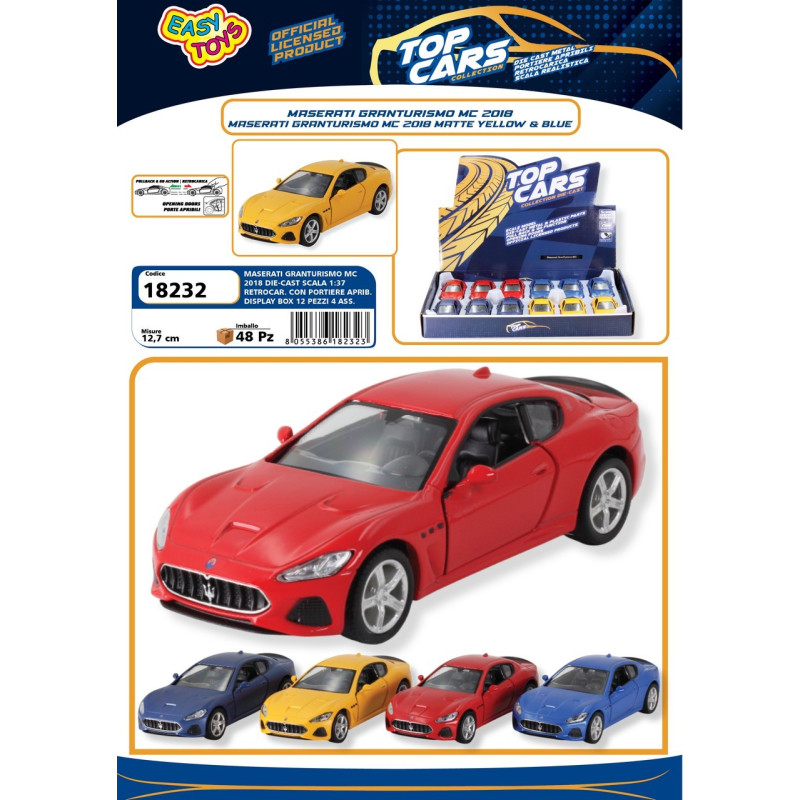 MASERATI GRAN TURISMO MC SCALA 1:37 METALLO RETROCARICA