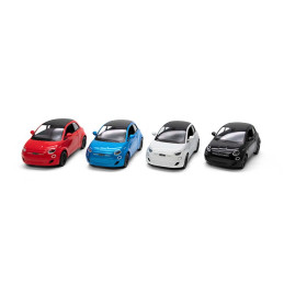 FIAT 500e SCALA 1:28 METALLO RETROCARICA
