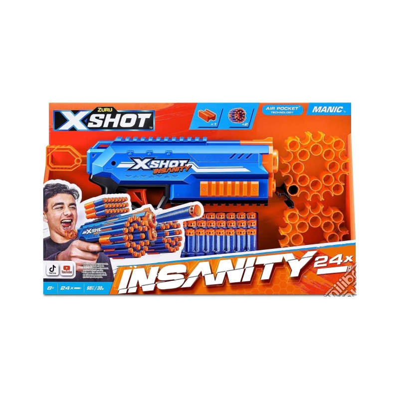 X-SHOT INSANITY MANIC 24 DARDI