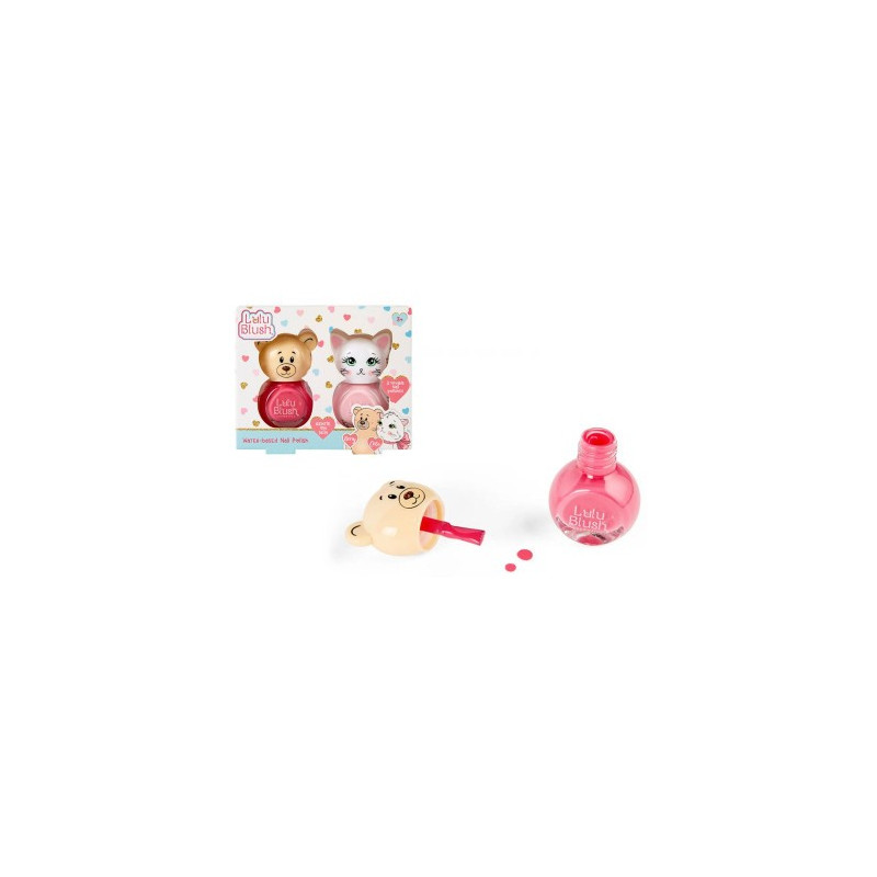LULU BLUSH SMALTI ORSETTO GATTINO PACK 2 PEZZI 