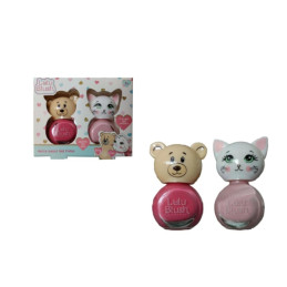 LULU BLUSH SMALTI ORSETTO GATTINO PACK 2 PEZZI 