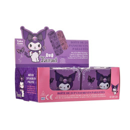 CEROTTI PER BAMBINi -CEROTTI GLITTERATI KUROMI-SCATOLA
