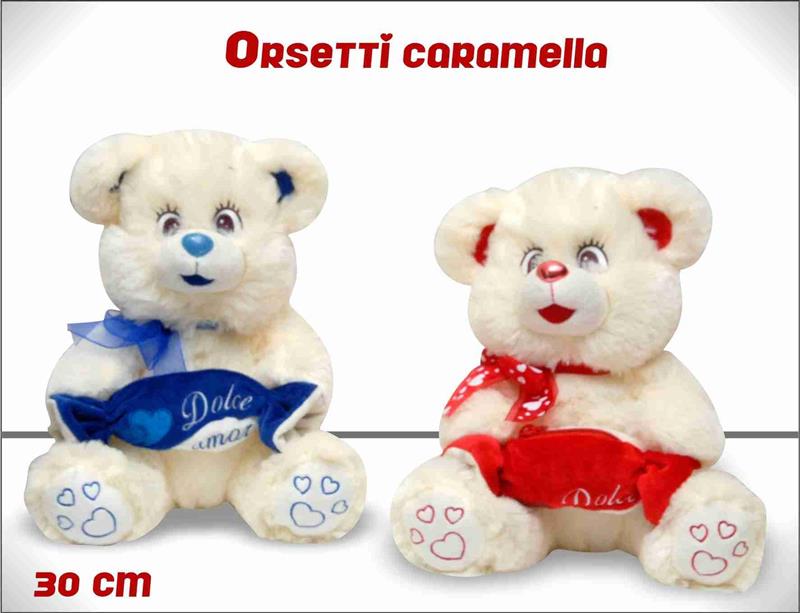 ORSO CARAMELLA 30CM 2COL.