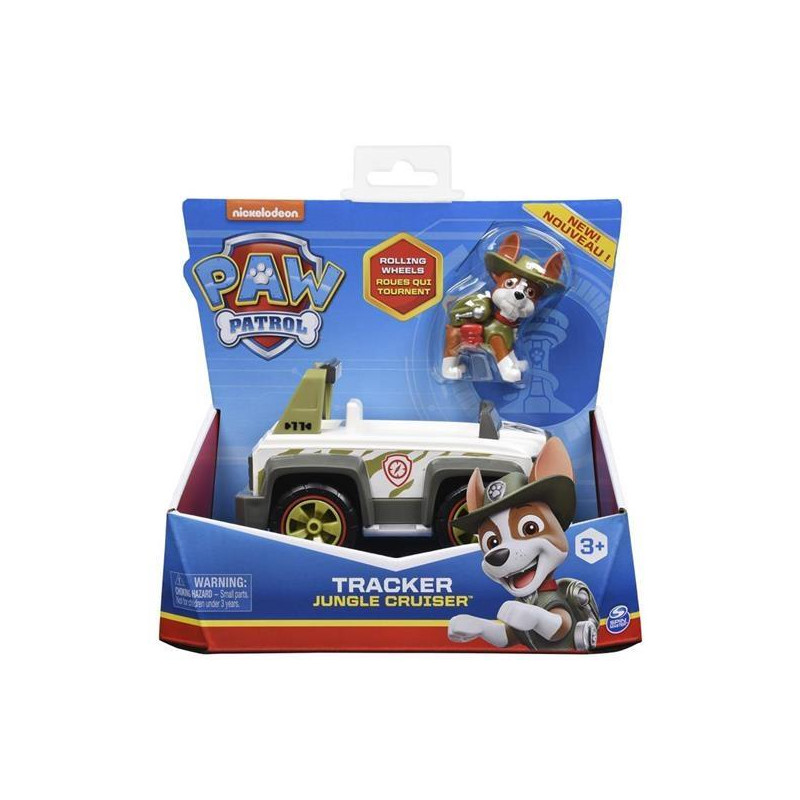 PAW PATROL TRACKER PERSONAGGIO CON VEICOLO 
