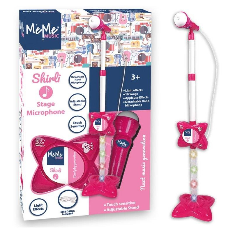 MICROFONO PALCOSCENICO MP3 SHIRLI PINK 