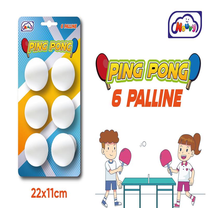 PALLINA PING PONG 6 PEZZI