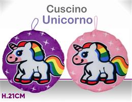 PELUCHE CUSCINO UNICORNO CM.21