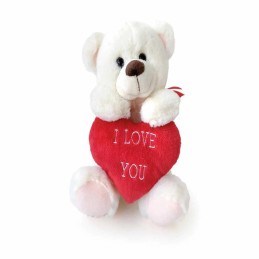ORSO SEDUTO CON CUORE I LOVE YOU