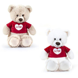 ORSO TSHIRT ROSSA SCRITTA LOVE L60 CM.
