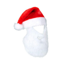 BABBO NATALE CAPPELLO CON BARBA 