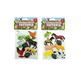 BUSTA ANIMALI DELLA FATTORIA 9 PEZI 2 ASS.