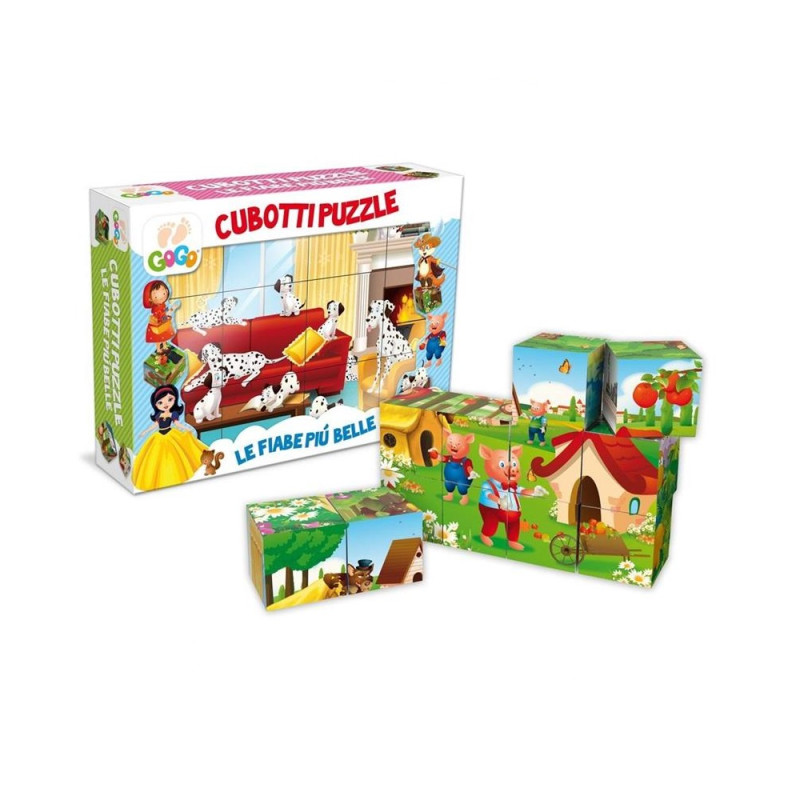 CUBOTTI PUZZLE FIABE ITALIANE 12 PZ.