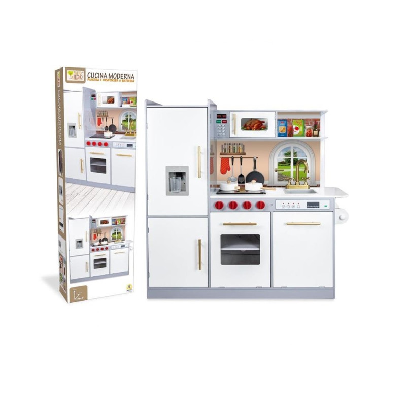 CUCINA LEGNO CON ACCESSORI E SUONI 99X33X102 CM