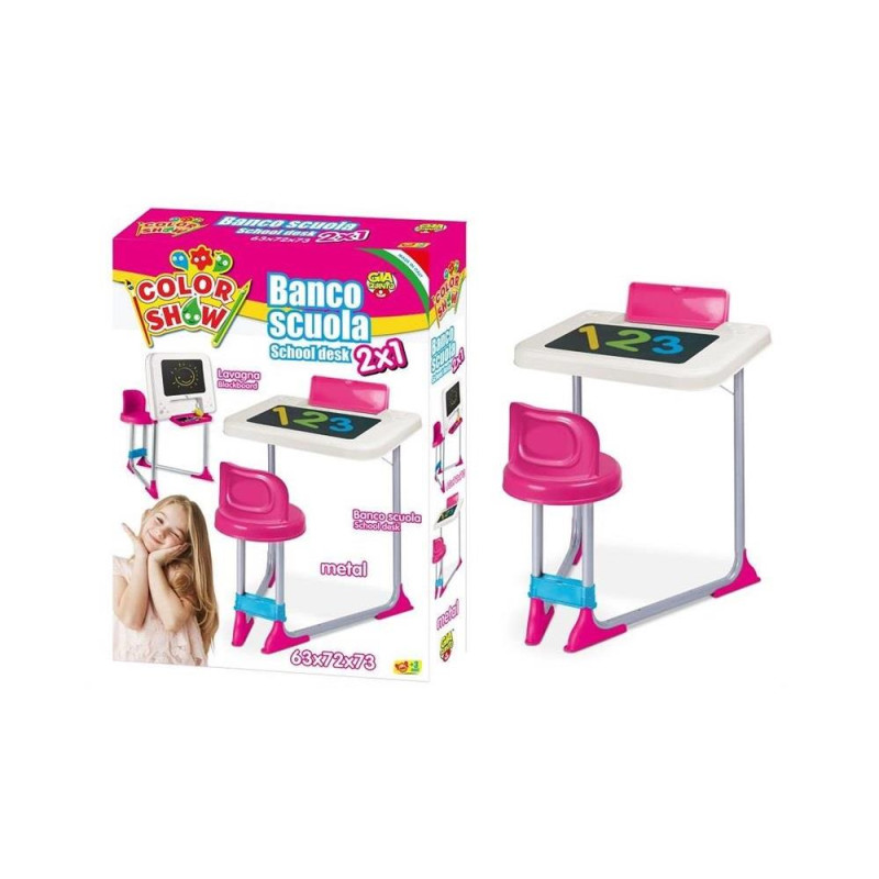 BANCO SCUOLA 2IN1 ROSA 