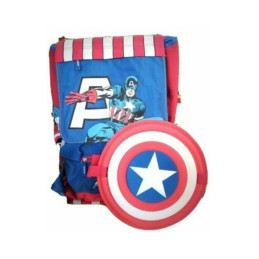 ZAINO ESTENS.+ASTUCCIO CAPITAN AMERICA