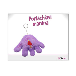 PELUCHE PORTACHIAVI MANO CM.14
