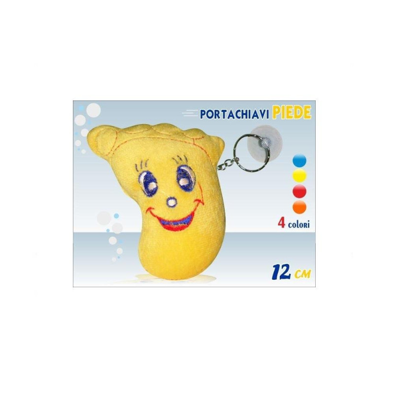 PELUCHE PORTACHIAVI PIEDE CM.12