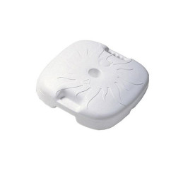 BASE PER OMBRELLONE QUADRATA BIANCA LT.18