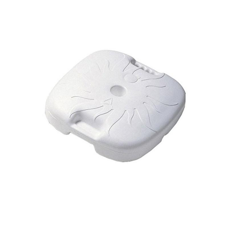 BASE PER OMBRELLONE QUADRATA BIANCA LT.18
